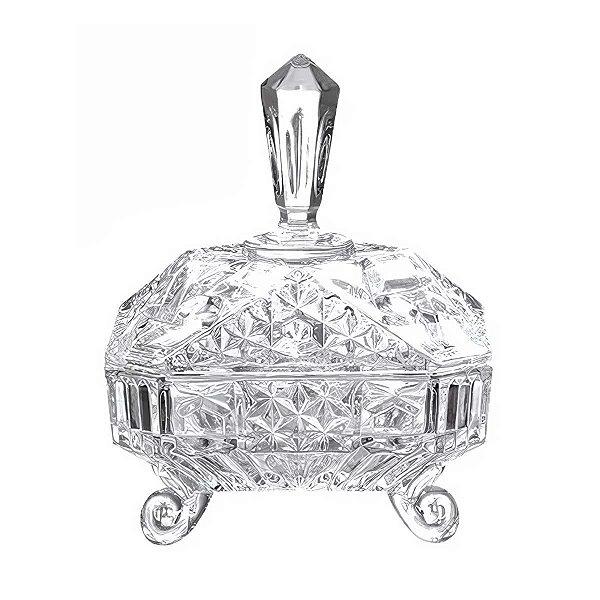 Bomboniere de Vidro Em Casa Tem 760ml 26cm Atenas Ref.16200
