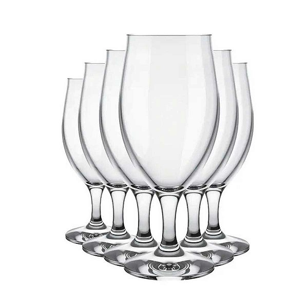 Conjunto 6 Taças de Vidro Para Cerveja Nadir 330ml - Windsor