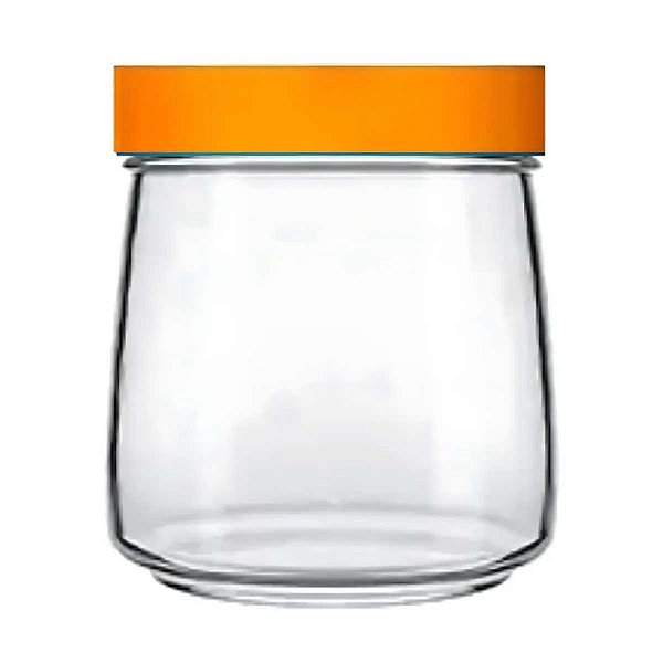 Pote de Vidro Com Tampa Nadir 800ml Mandacaru Laranja
