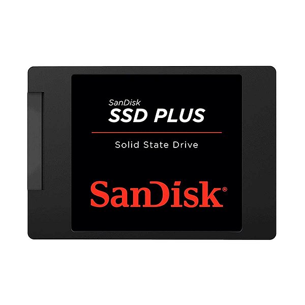 SSD Plus Sandisk 240GB Leitura 530MB/s SDSSDA-240G-G26 Preto