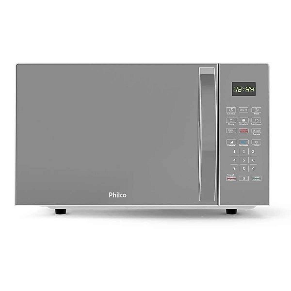 Micro-ondas Philco Limpa Fácil 25L 1100W PMO28S Prata 220V