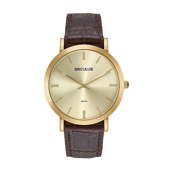 Relógio Masculino Seculus Analógico 44255GPSVDC2 Dourado