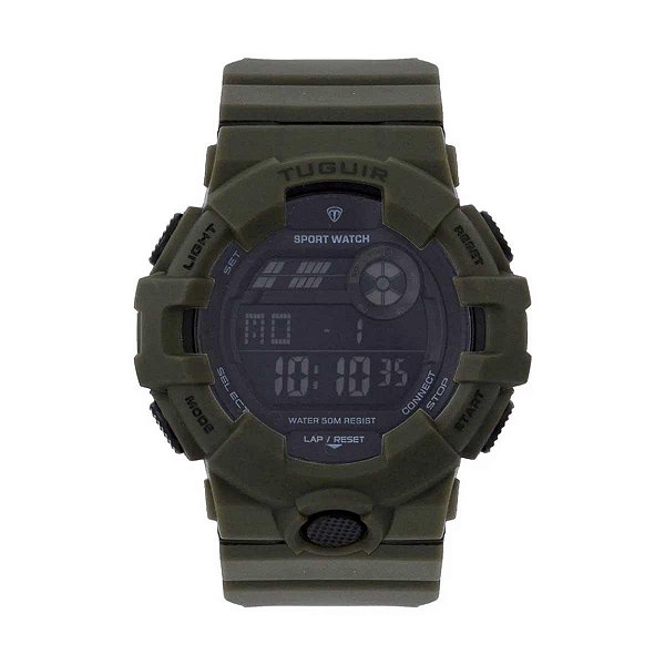 Relógio Masculino Tuguir Digital TG129 TG30022 Verde E Preto