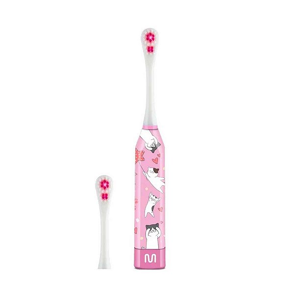 Escova de Dente Elétrica Infantil Multi Saúde Gatinhos HC155
