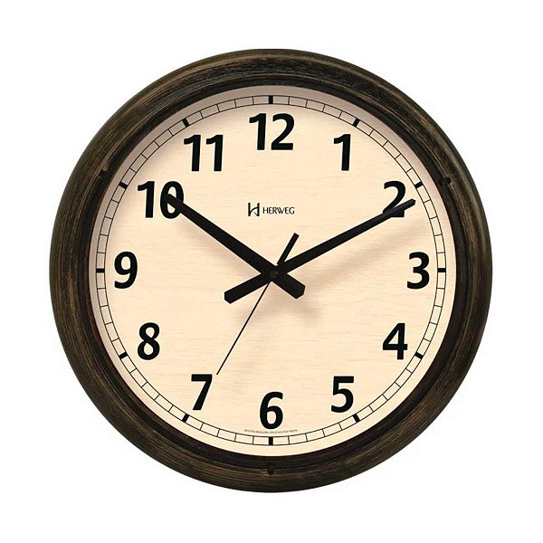 Relógio de Parede Herweg 40cm 660127-245 Ouro Envelhecido