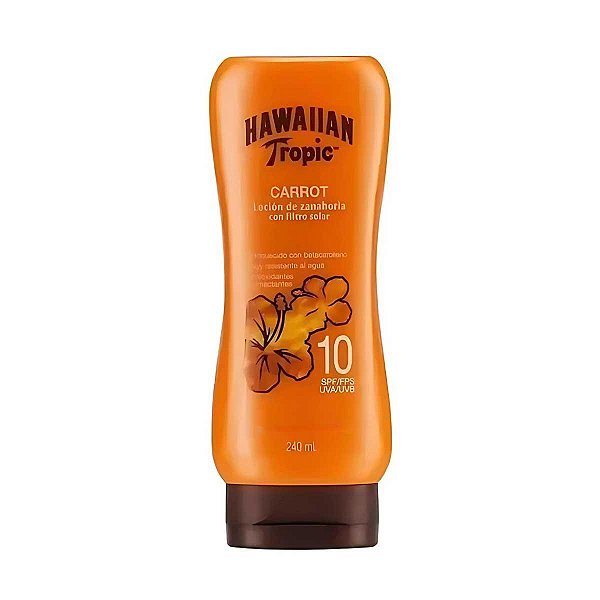 Loção Protetor Solar Hawaiian Tropic FPS10 Carrot 240ml