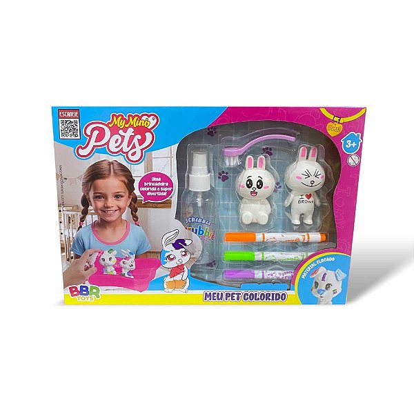 Brinquedo Animais P/ Colorir BBR Toys Meu Pet Colorido R3472