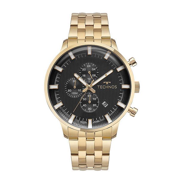Relógio Masculino Technos Cronógrafo JS15ENQ/1P Dourado