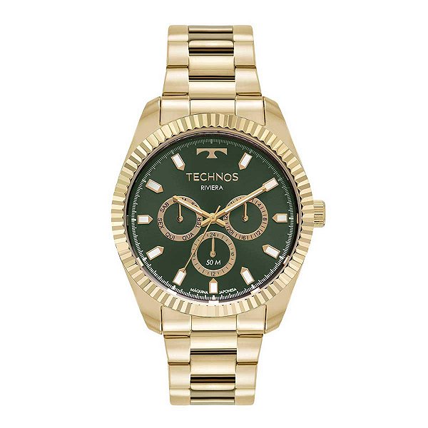 Relógio Masculino Technos Cronógrafo 6P79BZ/1V Dourado