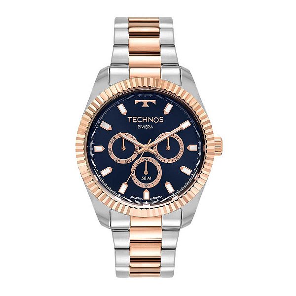 Relógio Masculino Technos Cronógrafo 6P79CB/1A Prata