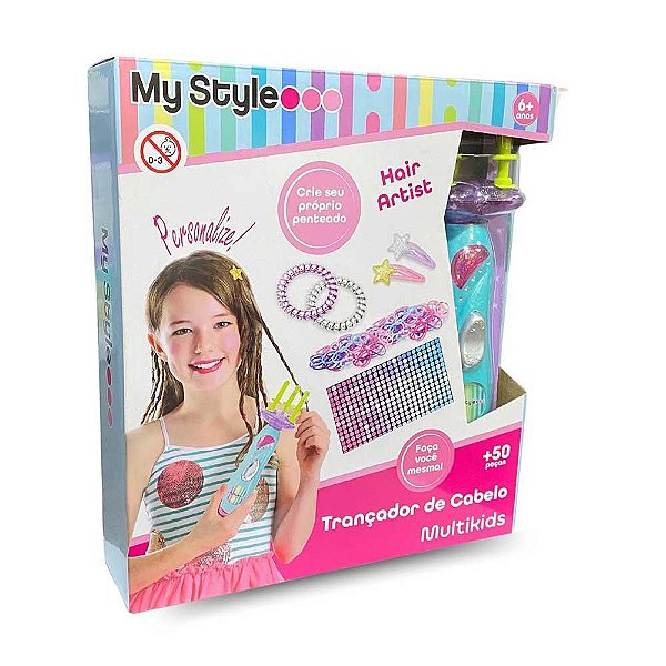 Trançador de Cabelos Multikids My Style +50 Peças BR2139