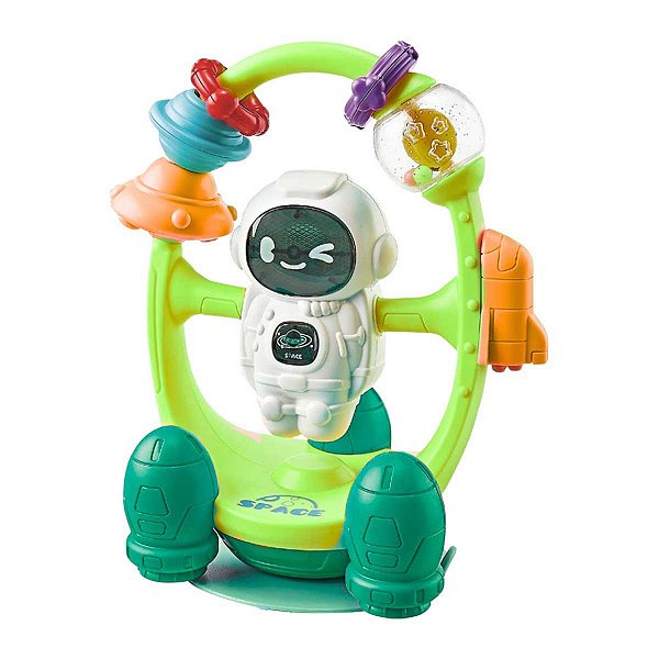 Astronauta Chocalho Multikids Com Luz e Som BR2169 Verde