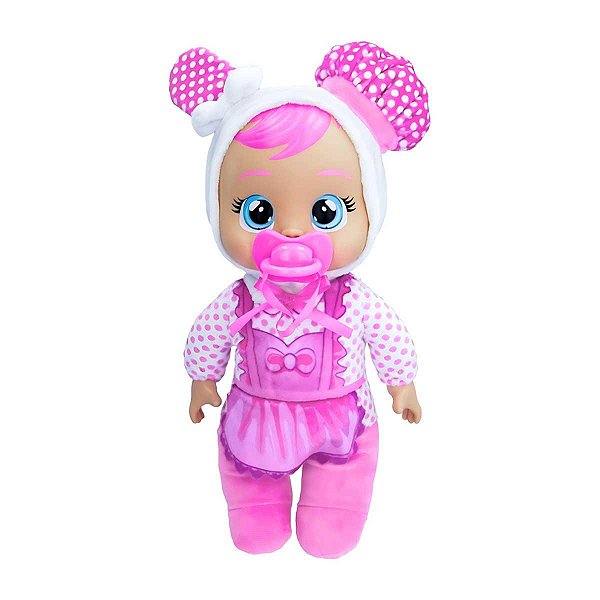 Boneca Cry Babies Multikids Tiny Cuddles BR2298 Rosa
