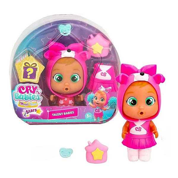 Boneca Cry Babies Magic Tears Multikids Roxy BR2088 Rosa