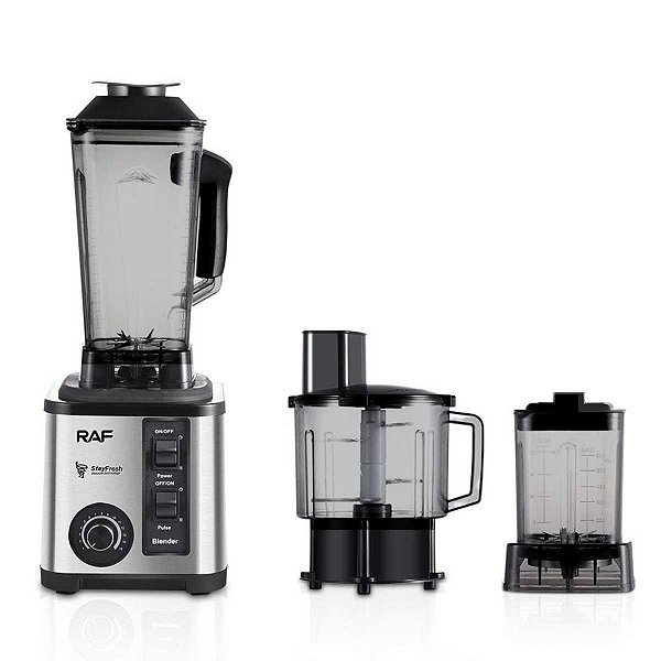 Multiprocessador Blender RAF 2L Stay Fresh 3 em 1 Prata 220V