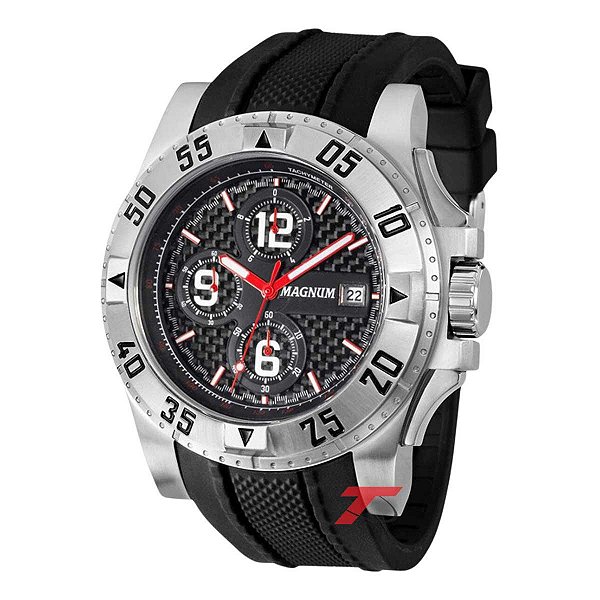Relógio Masculino Magnum Cronógrafo MA34361T - Prata