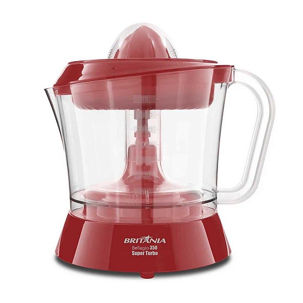 Espremedor de Frutas Britânia 35W Bellagio 350 Vermelho 127V