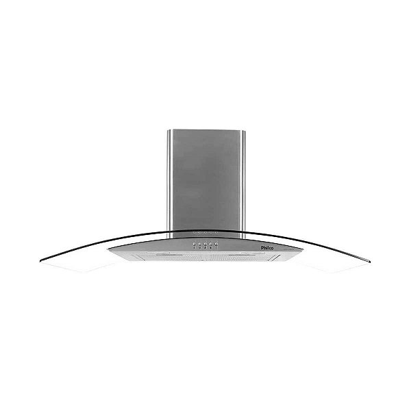 Coifa de Parede Philco Glass 90cm Curva PCO90G Inox 127V