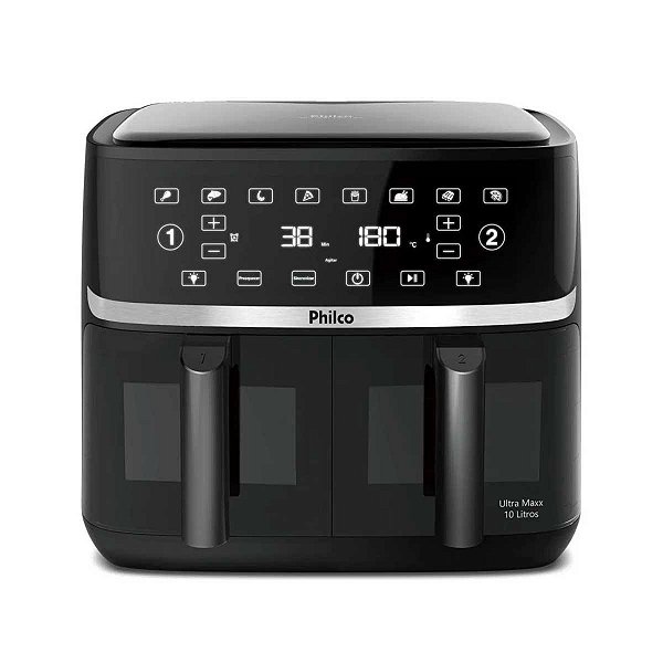 Fritadeira Air Fryer Philco 10L Cesto Duplo 2000W PAF10A 127V