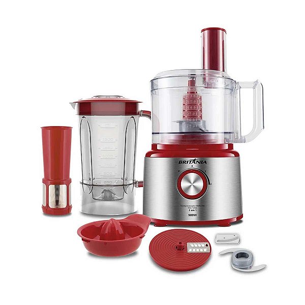 Multiprocessador Britânia 5 em 1 900W BMP2700V Inox 127V
