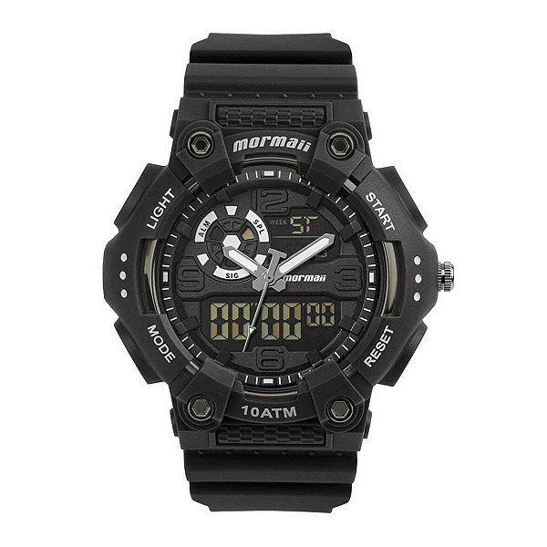 Relógio Masculino Mormaii Force AnaDigi MO0626/8P - Preto