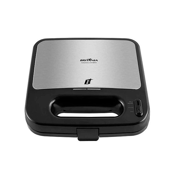 Sanduicheira e Grill Britânia 1500W BGR20 Preto 127V