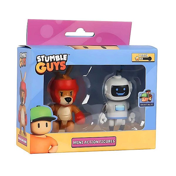 Stumble Guys Pack 2 Figuras Multikids Boxing Roo e Bot MK3