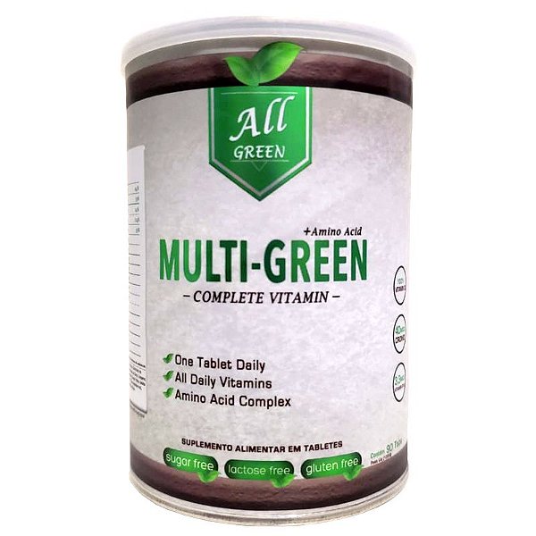 Multi Green ( 90 Caps Multi Vitamínico + Aminoácidos) All Green Labs