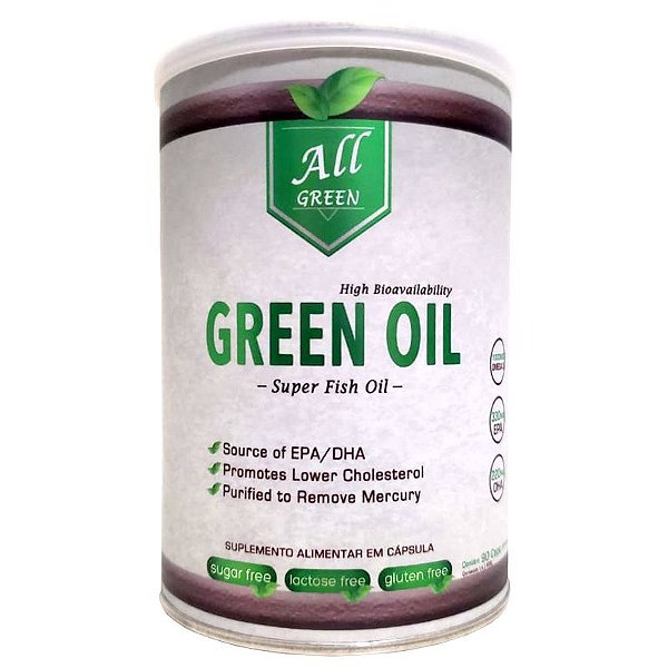 Green Oil ( 90 Caps  Ômega 3 )  All Green Labs