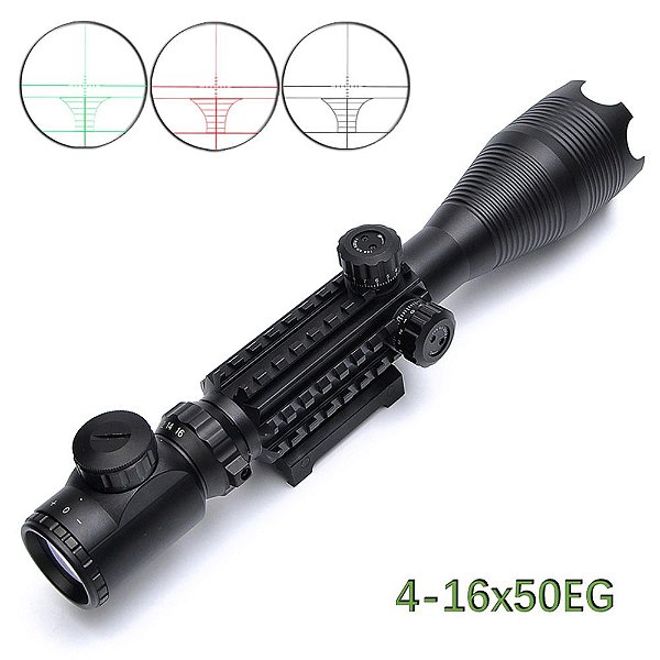 4-16x50 Eg Riflescope C/luz Picatinny Torre Especial 22mm