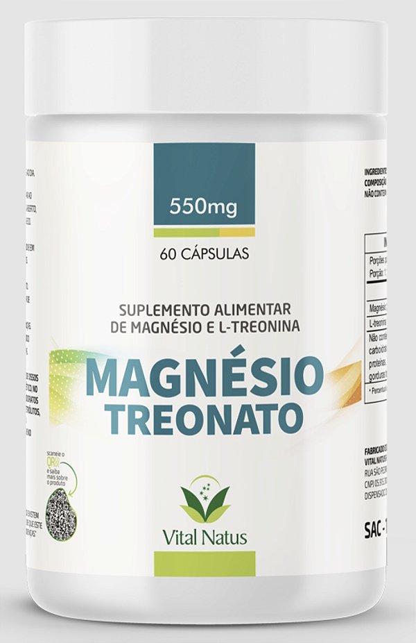 Magnésio Treonato C/ 60 cápsulas