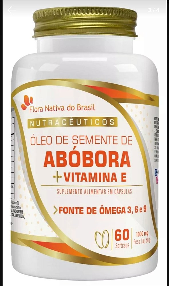 Óleo de semente de abóbora (vermífugo , próstata, coração) 80 cápsulas em gel