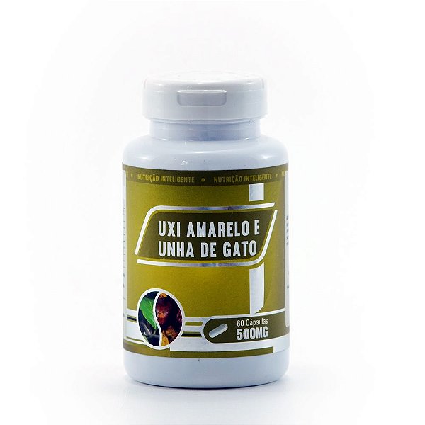 Uxi amarelo e Unha de gato - 60 cápsulas - 500mg (Miomas, Cistos)