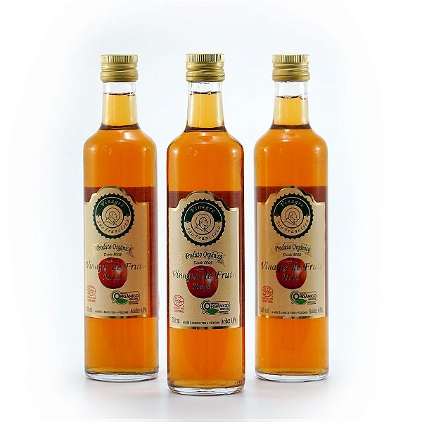 Vinagre orgânico de maçã - 500ml
