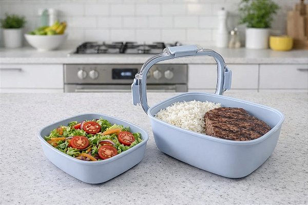 Pote hermético com Abas e Divisórias