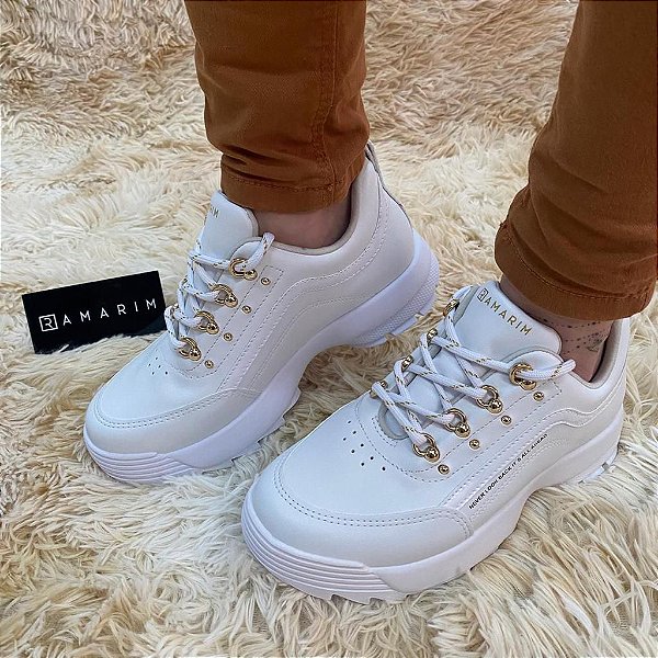Tênis Branco Ramarim Sola Tratorada Lançamento - Efraim.gmessias