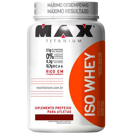 Whey Protein Isolado Iso Whey (900g) - Max Titanium
