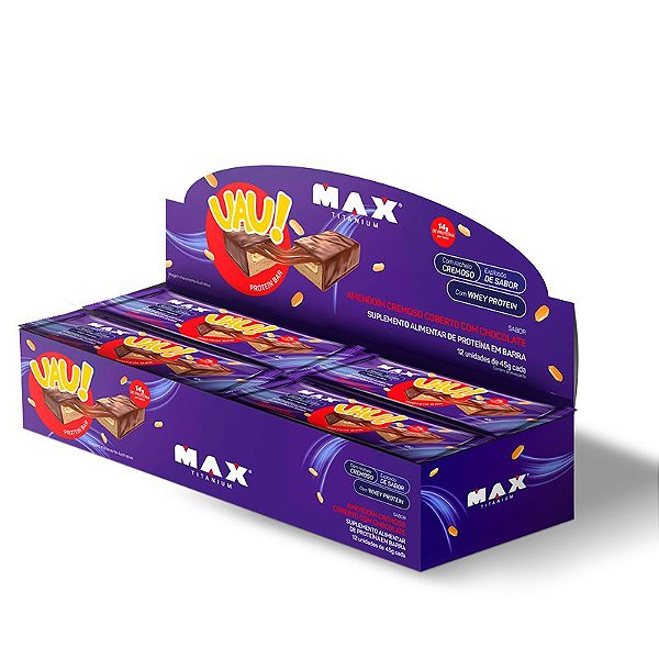 UAU Protein Bar (12unidades-45g) - Max Titanium