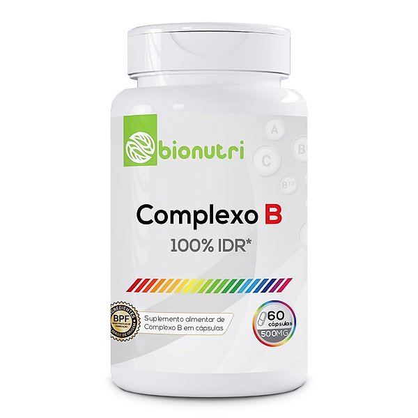 Complexo B 500mg (60 Cápsulas) - Bionutri
