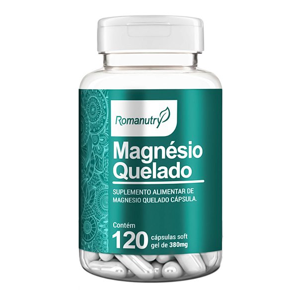 Magnésio Quelado (120 Cápsulas)  - Romanutry