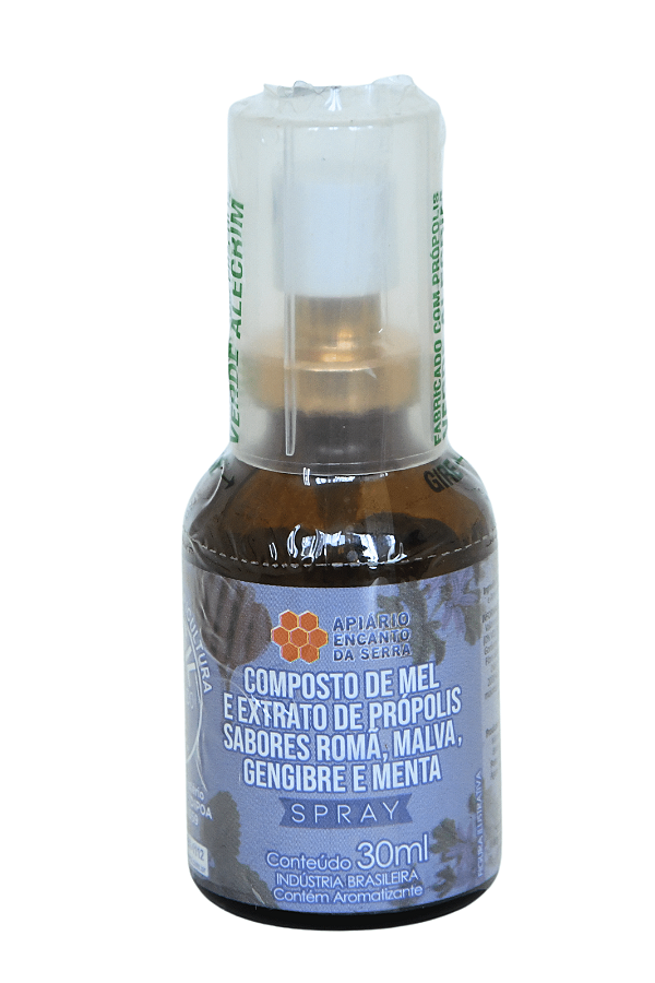 Spray de Própolis - Gengibre, Menta, Romã e Malva - 30ml