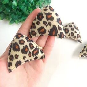 Orelha de Gatinho 5x5cm - Animal Print - Par