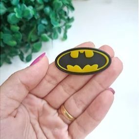 Aplique Emborrachado Batman (símbolo) - Unidade