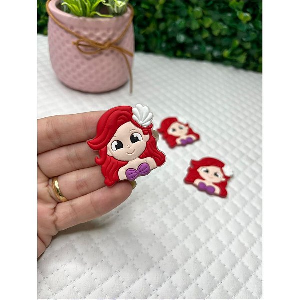 Aplique Emborrachado Princesa Ariel - Unidade
