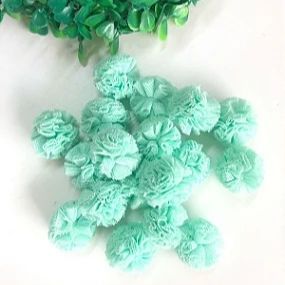 Pompom de Malha (Renda) - 2,5cm - Verde Água  - Unidade