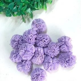 Pompom de Malha (Renda) - 2,5cm - Lilás  - Unidade