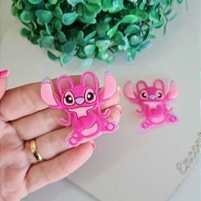 Aplique Emborrachado Angel (Stitch) - Unidade