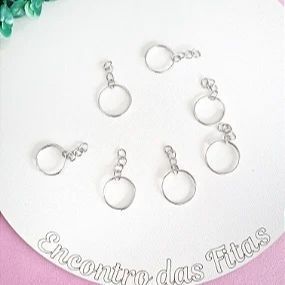 Argola de Metal para Chaveiro 18mm - unidade