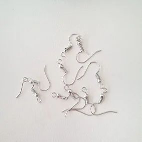 Gancho Anzol para Brincos Prata - 10 unidades