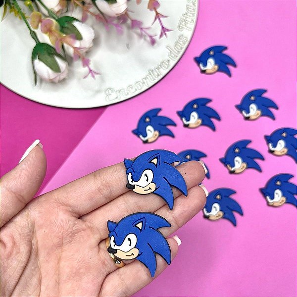Aplique Emborrachado Sonic - Unidade